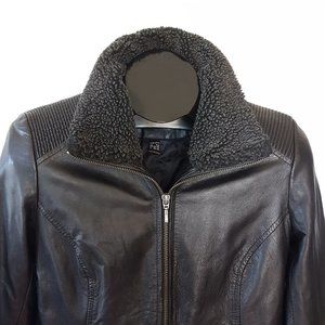 DANIER Leather Bobmer Jacket 2XS Black